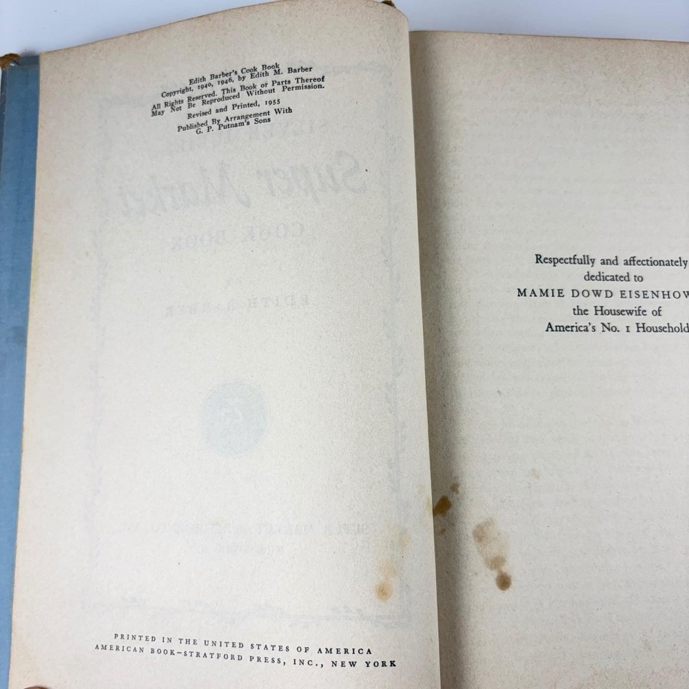 1st Edition 1955 Silver Jubilee Super Market CookBook Edith Barber Hardcover - Picture 8 of 12